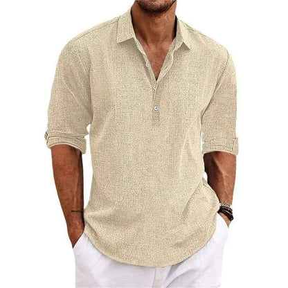 Camicia Uomo lino-cotone