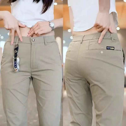 Pantalone donna Slim Fit moda coreana