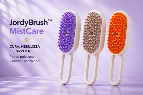 JordyBrush™ MistCare - Spazzola Nebulizzante 3 in 1 per cani e gatti
