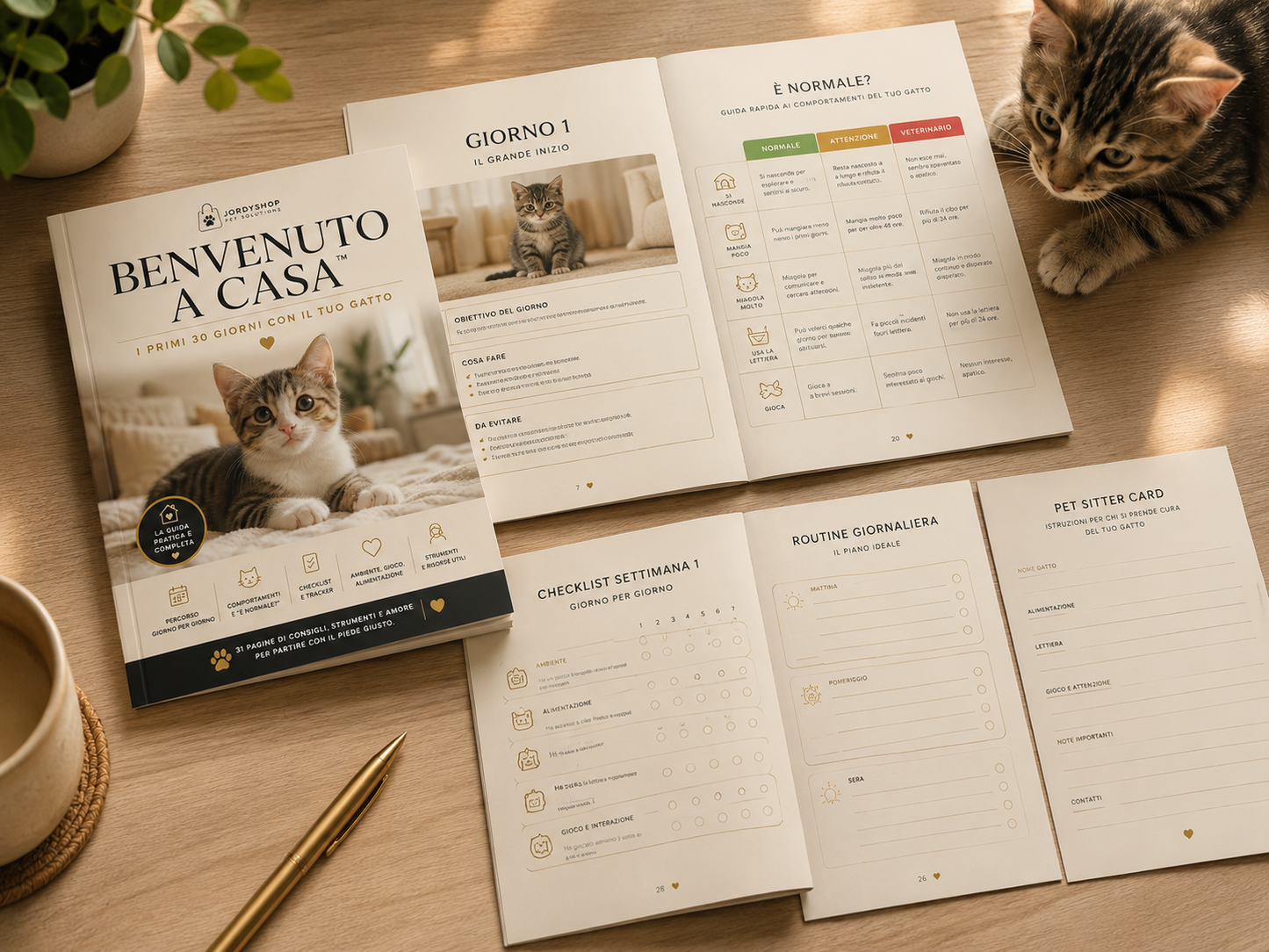 BENVENUTO A CASA™ – Kit Digitale Premium per i primi 30 giorni con il tuo gatto
