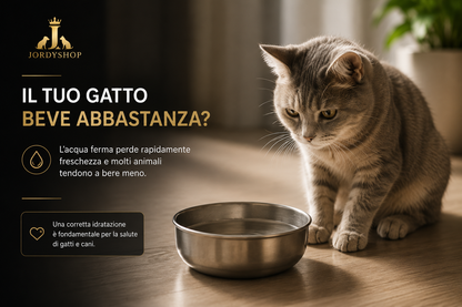 JordyFlow™ Pure+ Fontana Wirless Premium in acciaio Inox per Gatti e Cani